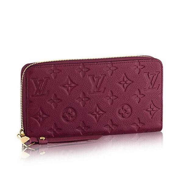 Louis Vuitton Monogram Empreinte Leather Zippy Wallet M60549 Aur - Click Image to Close