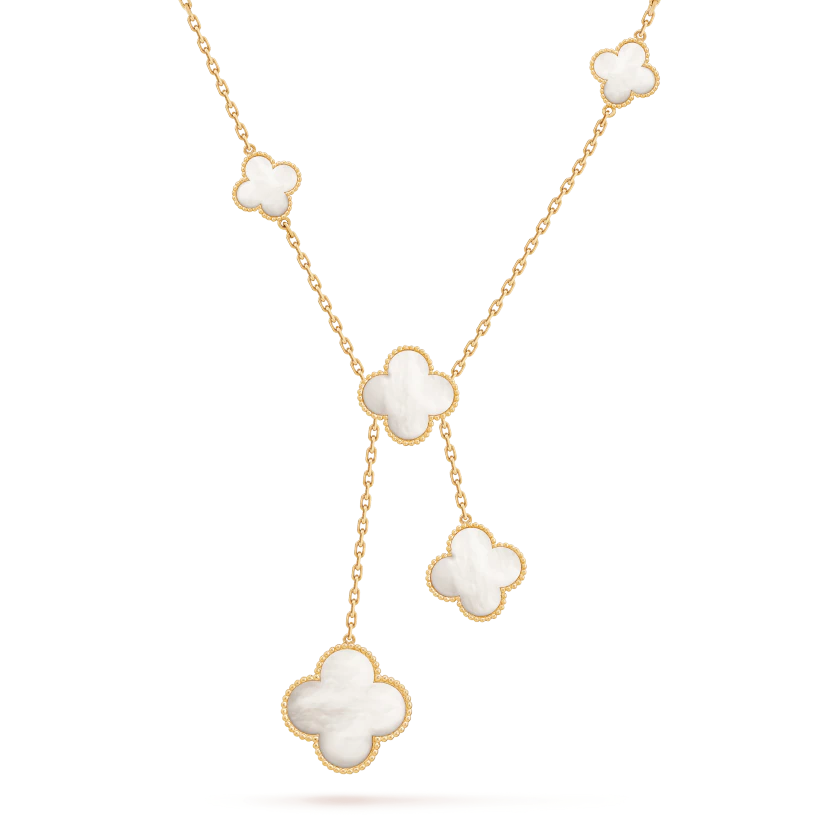 Van Cleef & Arpels Magic Alhambra Necklace, 6 Motifs Yellow Gold - Click Image to Close