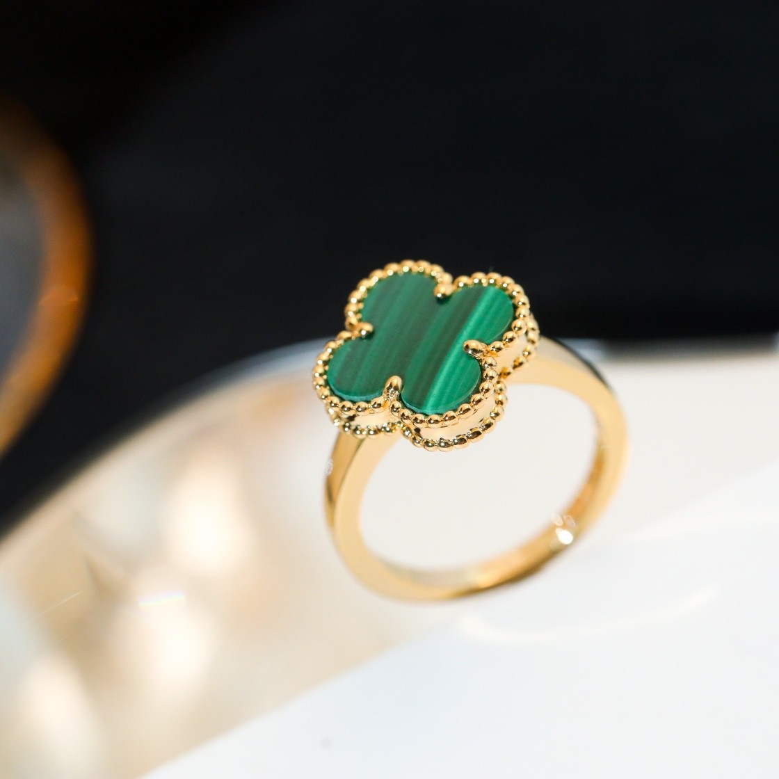 Van Cleef & Arpels Magic Alhambra Ring Malachite