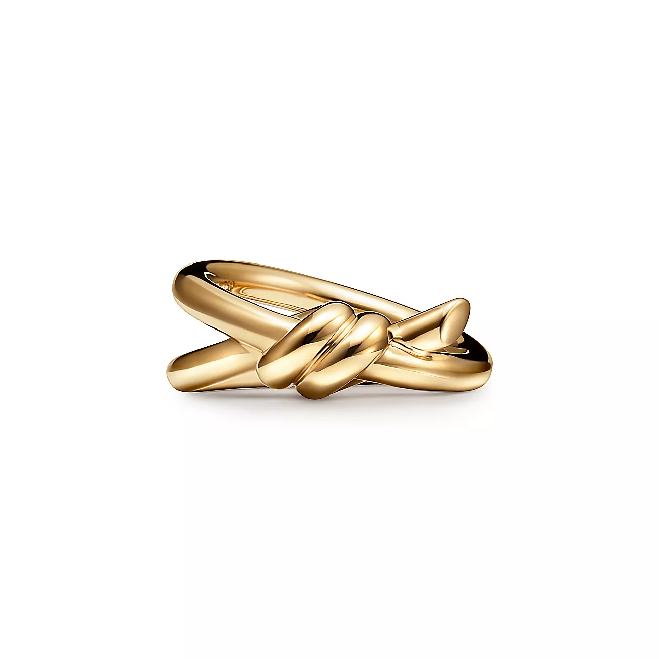 Tiffany Knot Double Row Ring in 18k Gold