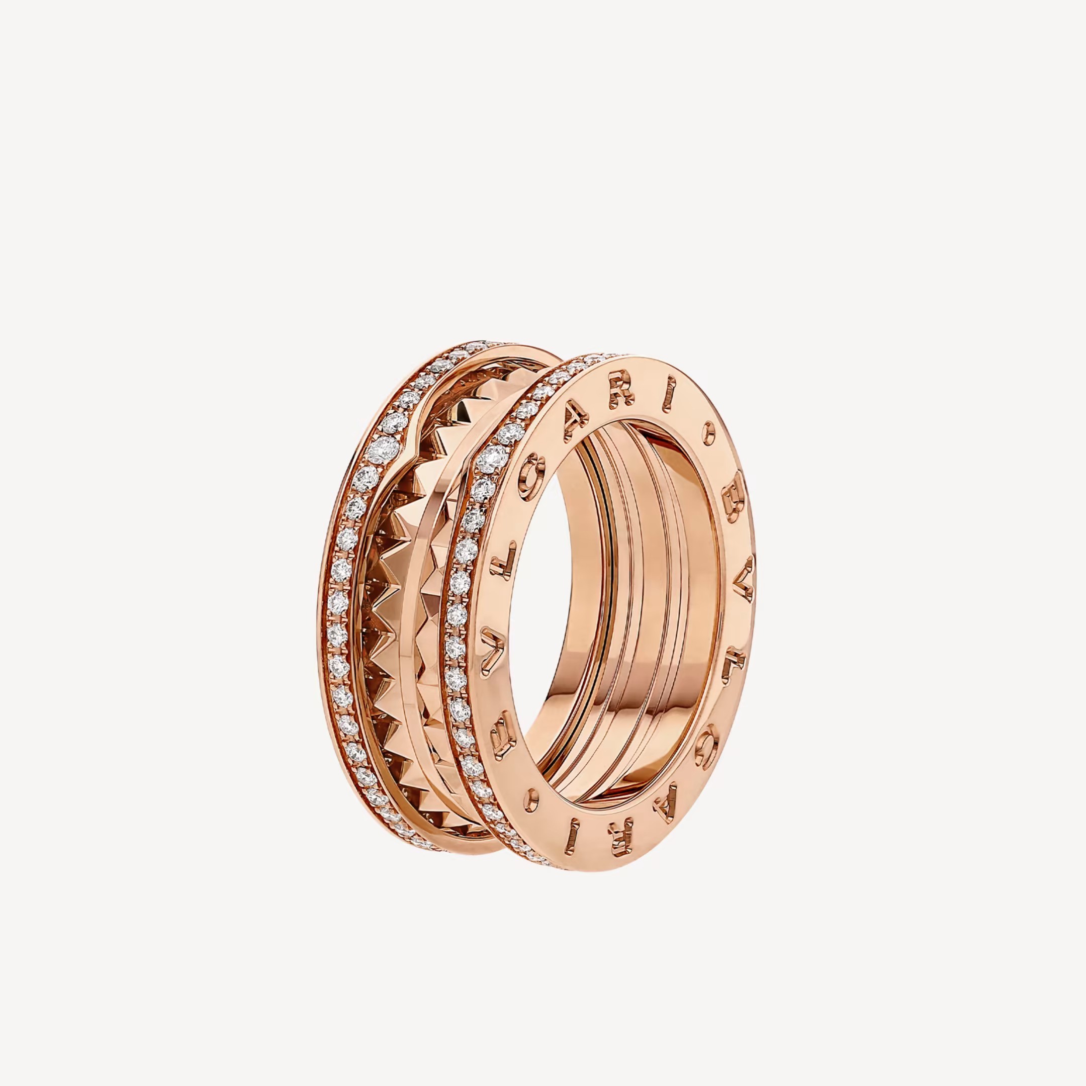 Bvlgari B.zero1 Ring 18k Gold with Diamond - Click Image to Close